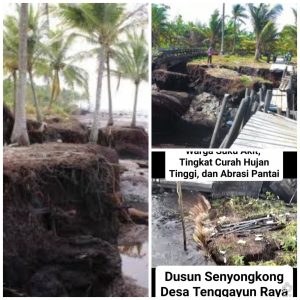 Tanah Runtuh Ancam Rumah Warga Suku Akit, Abrasi Pulau Rangsang di Wilayah Perbatasan Negara Kian Darurat