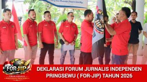 Deklarasi FOR-JIP Pringsewu: Komitmen Insan Pers Bersinergi Membangun Daerah