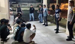 Patroli Ramadan, Polsek Pringsewu Kota Amankan 15 Remaja Pelaku Perang Sarung Hingga Obat Keras
