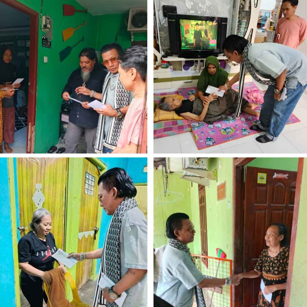 Ramadan Penuh Berkah, Junaidi Ketua DPD GRIB Jaya Kepri Berbagi Zakat Mal untuk Lansia di Tanjung Riau