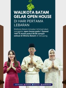 Tak Lagi di Rumah, Open House Idulfitri Wali Kota Batam Digelar di Wisma Batam