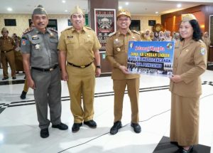 Pemkab Pringsewu Gelar Apel Dan Halal Bilhalal Idulfitri