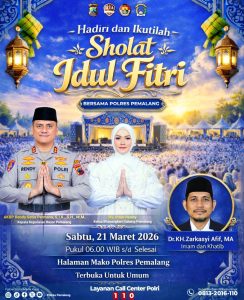 Pererat Silaturahmi, Polres Pemalang Undang Masyarakat Sholat Ied Berjamaah di Mapolres