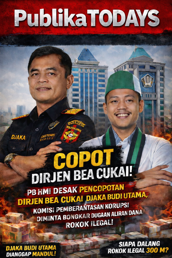 PB HMI Desak Pencopotan Dirjen Bea Cukai Djaka Budi Utama, Komisi Pemberantasan Korupsi Diminta Bongkar Dugaan Aliran Dana Rokok Ilegal