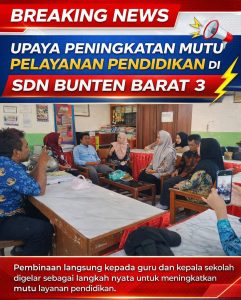 Upaya Peningkatan Mutu Pelayanan Pendidikan Melalui Optimalisasi Program Monitoring Dan Evaluasi