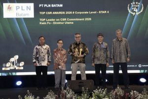 PLN Batam Raih TOP CSR Awards 2026 Bintang 4, Bukti Komitmen terhadap Keberlanjutan dan Kepedulian Sosial