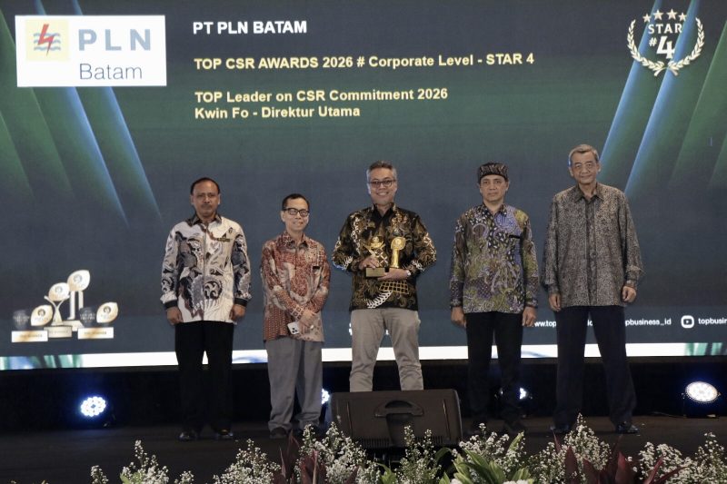 PLN Batam Raih TOP CSR Awards 2026 Bintang 4, Bukti Komitmen terhadap Keberlanjutan dan Kepedulian Sosial
