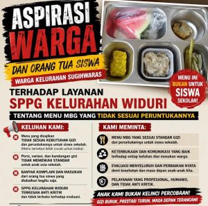 Menu MBG Dinilai Tak Layak, Layanan SPPG Kelurahan Widuri Pemalang Jadi Sorotan Netizen