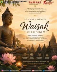Komitmen BerAKHLAK, Pemerintah Kecamatan Pemalang Sampaikan Ucapan Selamat Hari Raya Waisak 2026