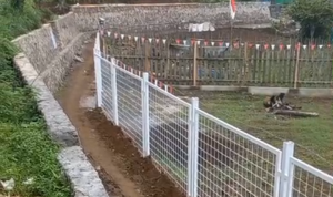 Pemdes Cibodas Cikajang Garut Bangun TPT 206 Juta, Langkah Awal Pengembangan Agrowisata