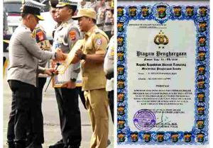 Bupati Pringsewu Dapat Penghargaan Dari Kapolda Lampung
