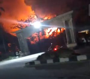 Kantor Bupati kalimantan utara dilahap sijago merah