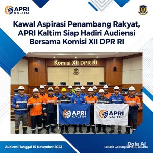 Ketua DPW APRI Kaltim, Tommy, Menyambut positif undangan, Komisi XII DPR RI menghadiri audiensi nasional.ntuk