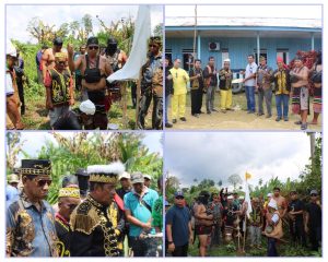 didampingi langsung oleh Sultan Sambaliung, PYM Datu Amir MA Raja Muda Perkasa, serta dikawal oleh aparat TNI dan Polri, Masyarakat Adat bersama Organisasi Sabang Merah Borneo DPD Berau