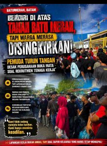 Berdiri di Atas Tanah Batu Merah, Warga Merasa Disingkirkan: Pemuda Desak Perusahaan Evaluasi Rekrutmen Tenaga Kerja Lokal