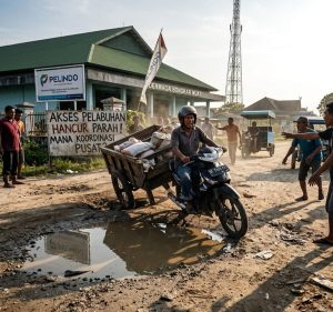 Akses Pelabuhan Pelindo Meranti Rusak Parah: Lemahnya Koordinasi Lintas Sektoral Hambat Perbaikan