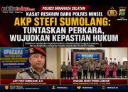 Sertijab, Kasat Reskrim Baru Polres Minsel Stefi Sumolang: Tuntaskan Perkara Untuk Kepastian hukum Masyarakat