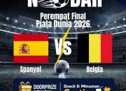 Sambut Perempat Final Piala Dunia 2026, Kecamatan Pemalang Gelar Nobar Spanyol vs Belgia di Kelurahan Pelutan