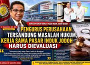 Ir. Suparman, SH., MH.: Pengurus Perusahaan Tersandung Masalah Hukum, Kerja Sama Pembangunan dan Pengelolaan Pasar Induk Jodoh Batam Harus Dievaluasi dan Diperkuat Demi Kepastian Hukum serta Kepentingan Masyarakat