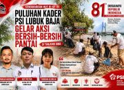 Semarakkan HUT RI ke-81, Puluhan Kader PSI Lubuk Baja Gelar Aksi Bersih-Bersih Pantai di Tanjung Uma, Ketua DPC PSI Lubuk Baja, Edy Putra: Ini kontribusi Kecil Kami, Tetapi Dampaknya Bisa Besar