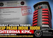 Surat Aduan Tender KSP Pasar Induk Jodoh Diterima KPK, GIAS Kepri Minta Dugaan Kejanggalan Ditelusuri