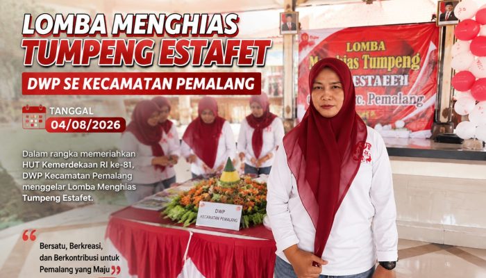 Jelang HUT RI Ke-81, DWP Kecamatan Pemalang Gelar Lomba Tumpeng Estafet Perkuat Silaturahmi dan Nasionalisme