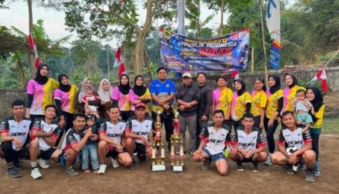 Dominasi RUPS dan KVC Warnai Akhir Spektakuler Turnamen Bola Voli HUT Ke-81 RI Se-Kecamatan Pulosari