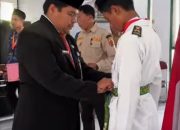 Jelang HUT RI Ke-81, Puluhan Anggota Paskibra Pulosari Resmi Dikukuhkan di Pendopo Kecamatan