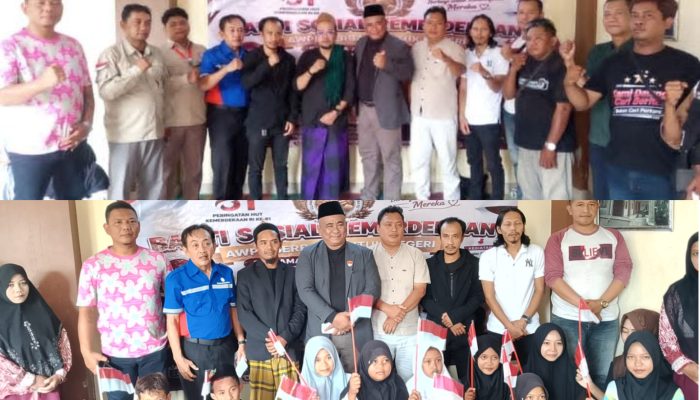 Bakti Sosial HUT RI Ke-81, AWPB Dapat Hadiah Istimewa Berupa Doa dari Santri Ponpes Printis Komariyah