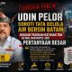 Udin Pelor Soroti Tata Kelola Air Bersih Batam: Dugaan Pasokan Ratusan Ton ke Mal dan Hotel Dipertanyakan