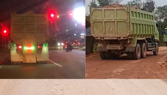 Dump Truck Hijau Penakluk Jalanan Batam, Angkut Tanah Tanpa Terpal dari Pagi hingga Malam, Melaju Seolah Kebal Pengawasan