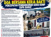 Danramil Tenga Doa Bersama Kerja Bakti Percepatan Pembangunan Gerai KDMP SAPA BARAT