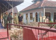 Dandim Pemalang Tinjau Pembangunan Jembatan Gantung Perintis Garuda di Sungai Comal