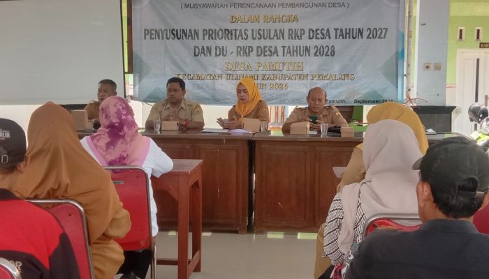 Musrenbangdes Pamutih Bahas RKP 2027 dan DU-RKP 2028, Sekcam Ulujami Tekankan Skala Prioritas