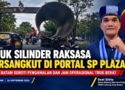 Truk Pengangkut Silinder Raksasa Tersangkut di Portal SP Plaza, GMKI Batam Soroti Pengawalan dan Jam Operasional Truk Berat