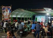Solid Dukung Agus Feriyanto, Ratusan Warga Desa Taman Gelar Nobar Timnas Indonesia
