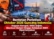 Rentetan pristiwa Okober 2026 Guncang Indonesia  Dugaan korupsi IHSG anjlok blackout batam hingga kebijakan BBM di pertanyakan
