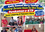 Kadis Semuel Herry Tandaju Bersinergi Bersama Hukum Tua Silvia Taogan, Perekaman e-KTP Turun Langsung di Pakuweru Utara!