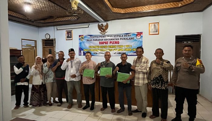 Pilkades Saradan 2026: Tiga Calon Resmi Ditetapkan, Forkopimcam Serukan Pesta Demokrasi Damai
