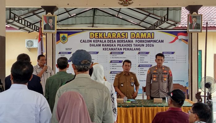 Camat Pemalang Prasetyo Widyatmoko Pimpin Deklarasi Damai Pilkades 2026: Tekankan Netralitas, Siap Menang-Kalah, dan Tolak Politik Uang