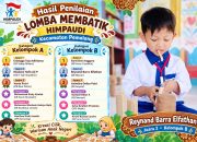 Siswa KB Mawar Sewaka Raih Juara 2 Lomba Membatik HIMPAUDI Pemalang